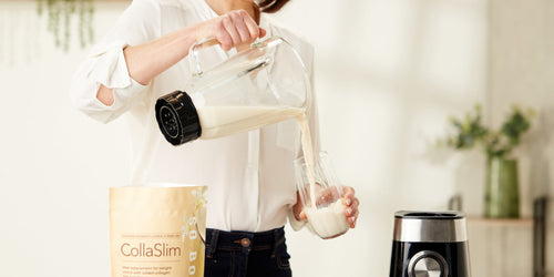 What are the benefits of the marine collagen in CollaSlim?