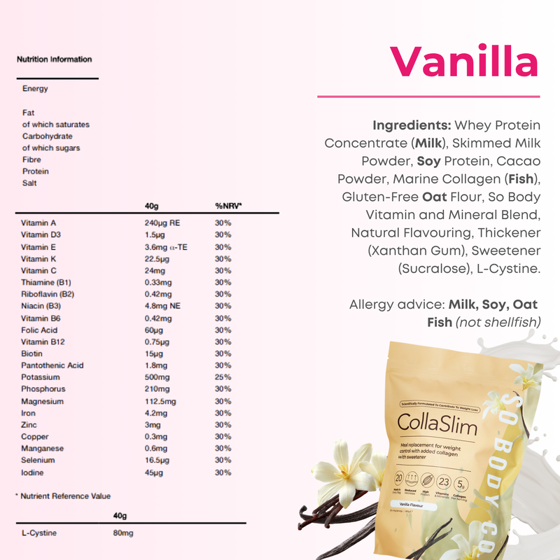 CollaSlim Meal Replacement Shake With Collagen Protein