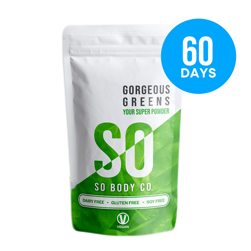 {{ pro So Body Co So Body Co 60 Days of Gorgeous Greens (2 Pack) duct_title }} - So Body Co